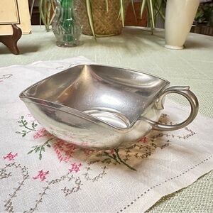 Vintage Royal Holland Daalderop Pewter Square Creamer Bowl KMD Netherlands